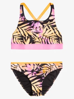 Femme Roxy Active Joy - Ensemble De Bikini Crop-Top Pour Filles 6-16 Ans