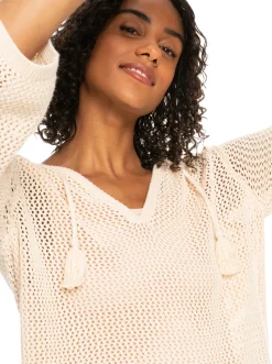 Femme Roxy After Beach Break - Haut A Capuche Poncho Pour Femme