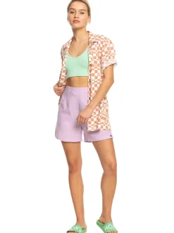 Femme Roxy Aloha Sunset Check - Chemise Manches Courtes Pour Femme