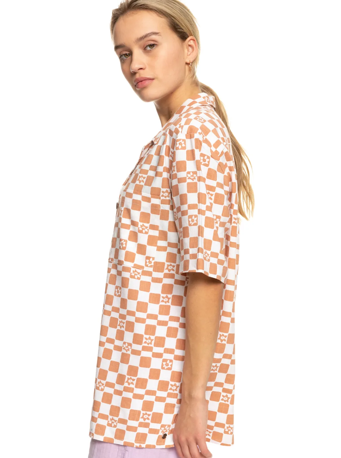 Femme Roxy Aloha Sunset Check - Chemise Manches Courtes Pour Femme
