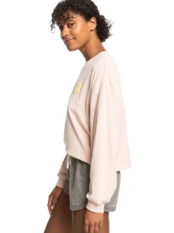 Femme Roxy Better Not Wait - Sweat En Matiere Eponge Pour Femme
