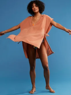 Femme Roxy Drinking Papaya - Poncho De Plage Pour Femme
