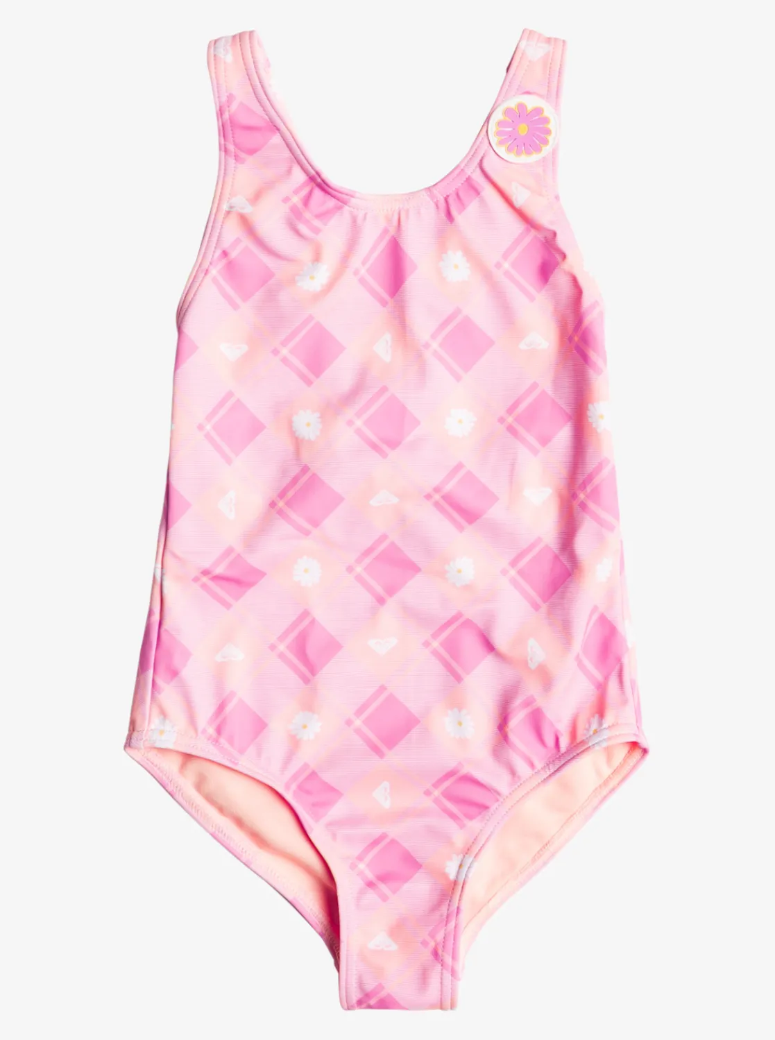 Femme Roxy Flower Plaid - Maillot De Bain Une Piece Pour Fille 2-7 Ans