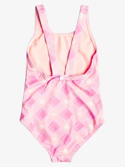 Femme Roxy Flower Plaid - Maillot De Bain Une Piece Pour Fille 2-7 Ans