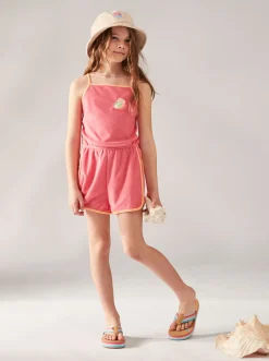 Femme Roxy Glitter In The Air - Combishort A Bretelles Pour Fille 4-16