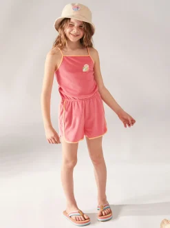 Femme Roxy Glitter In The Air - Combishort A Bretelles Pour Fille 4-16