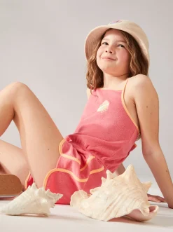 Femme Roxy Glitter In The Air - Combishort A Bretelles Pour Fille 4-16