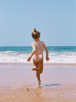 Femme Roxy Happiness Feeling - Lycra Une Piece Manches Longues Pour Fille 2-7 Ans