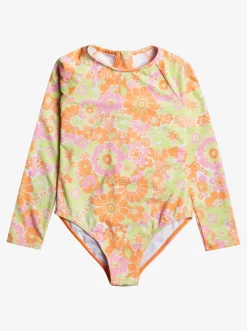 Femme Roxy Happiness Feeling - Lycra Une Piece Manches Longues Pour Fille 2-7 Ans