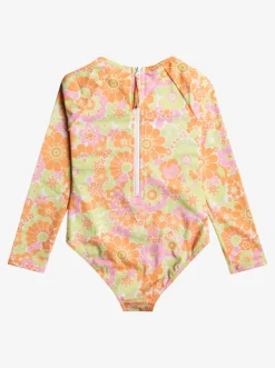 Femme Roxy Happiness Feeling - Lycra Une Piece Manches Longues Pour Fille 2-7 Ans