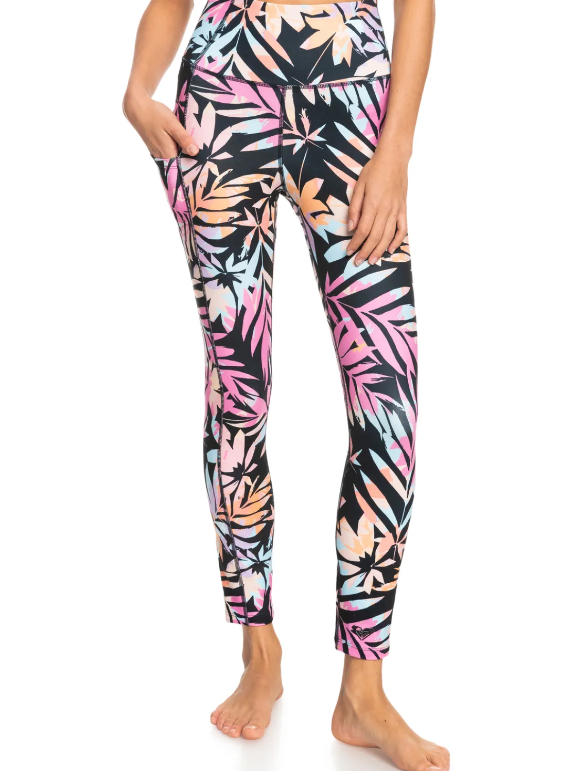 Femme Roxy Heart Into It Ankle Pt - Legging Technique Pour Femme