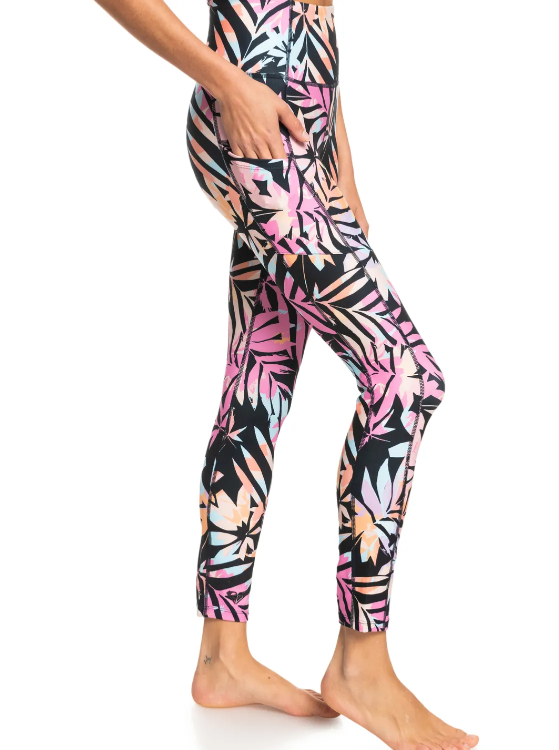 Femme Roxy Heart Into It Ankle Pt - Legging Technique Pour Femme