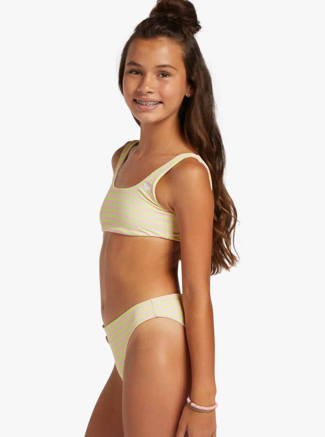 Femme Roxy Hibiscus - Ensemble Bikini Reversible Pour Filles 6-16 Ans
