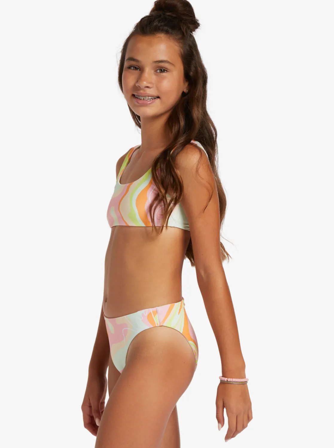 Femme Roxy Hibiscus - Ensemble Bikini Reversible Pour Filles 6-16 Ans