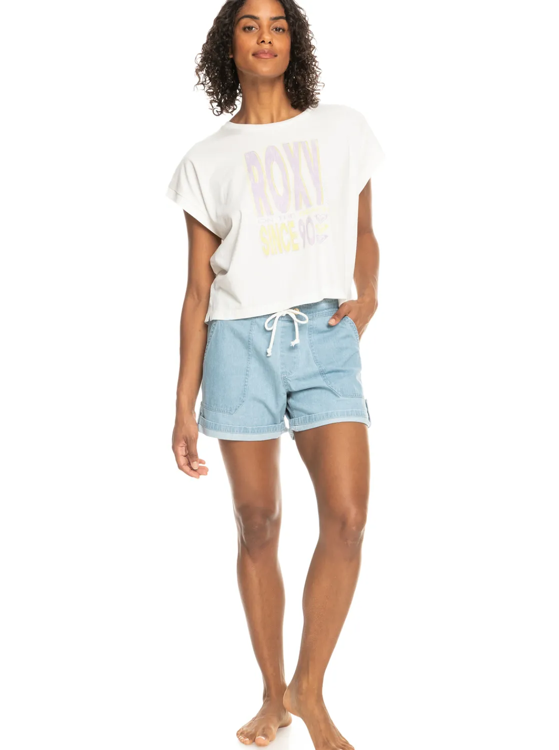 Femme Roxy Milady Beach Regular - Short En Jean Pour Femme