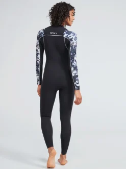 Femme Roxy 4/3Mm Elite - Combinaison De Surf Zip Poitrine Pour Femme