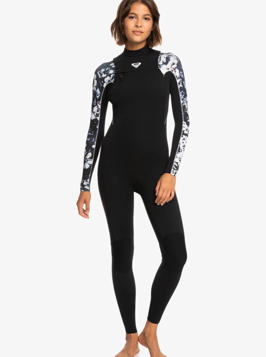 Femme Roxy 4/3Mm Elite - Combinaison De Surf Zip Poitrine Pour Femme