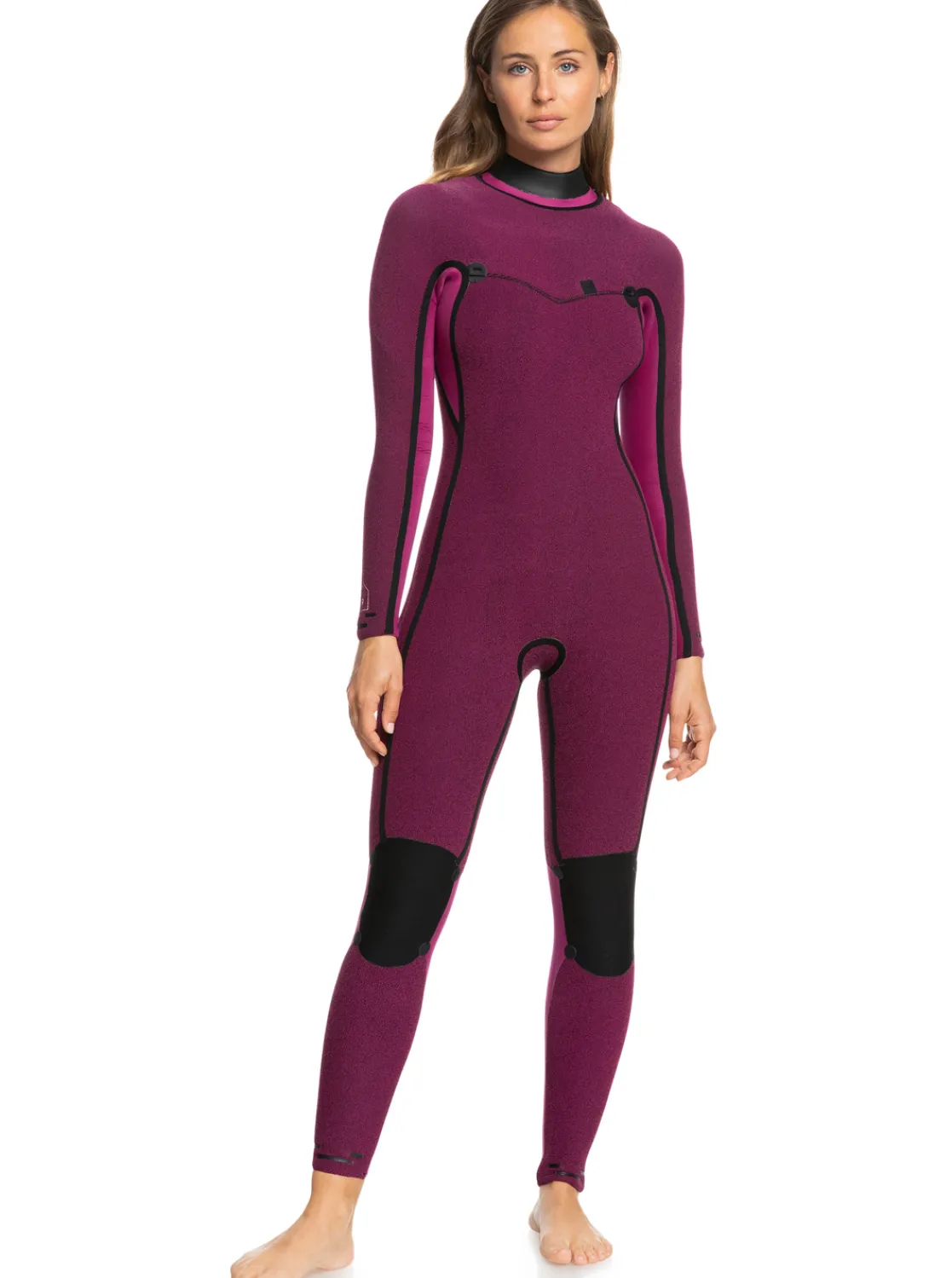 Femme Roxy 4/3Mm Elite - Combinaison De Surf Zip Poitrine Pour Femme