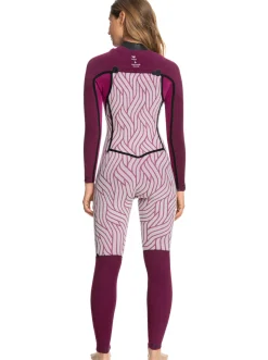 Femme Roxy 4/3Mm Elite - Combinaison De Surf Zip Poitrine Pour Femme