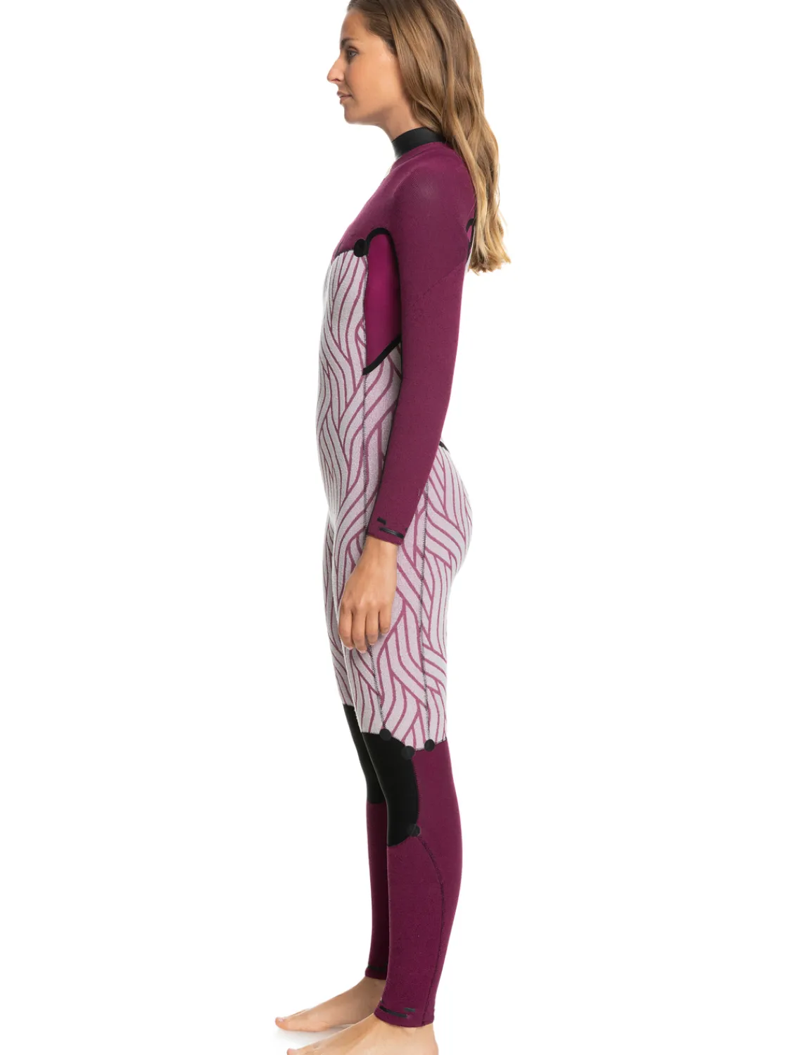 Femme Roxy 4/3Mm Elite - Combinaison De Surf Zip Poitrine Pour Femme