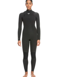 Femme Roxy 4/3Mm Elite - Combinaison De Surf Zip Poitrine Pour Femme