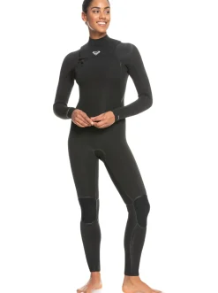 Femme Roxy 4/3Mm Elite - Combinaison De Surf Zip Poitrine Pour Femme