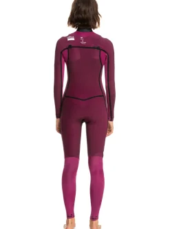 Femme Roxy 3/2Mm Elite - Combinaison De Surf Zip Poitrine Pour Femme