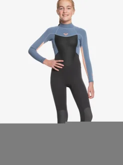Femme Roxy 4/3Mm Prologue - Combinaison De Surf Back Zip Pour Fille 4-16