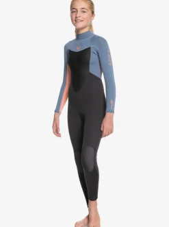 Femme Roxy 3/2Mm Prologue - Combinaison Back Zip Pour Fille 8-16 Ans