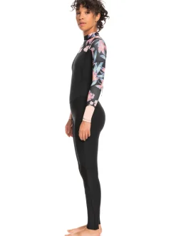 Femme Roxy 4/3Mm Swell Series - Combinaison Back Zip Pour Femme