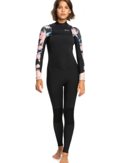 Femme Roxy 5/4/3Mm Swell Series - Combinaison De Surf Zip Poitrine Pour Femme