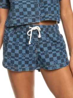 Femme Roxy New Impossible Printed - Short En Denim Pour Femme