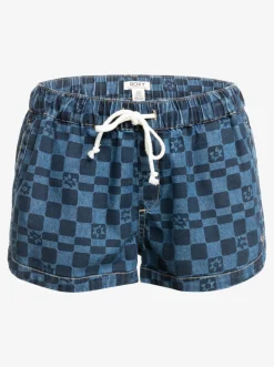 Femme Roxy New Impossible Printed - Short En Denim Pour Femme