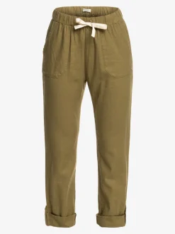 Femme Roxy On The Seashore - Pantalon Cargo En Lin Pour Femme