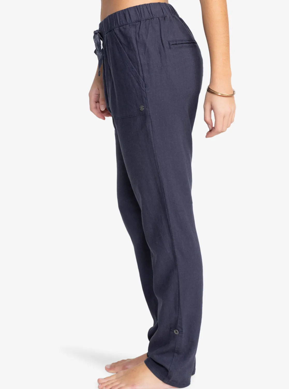 Femme Roxy On The Seashore - Pantalon Cargo En Lin Pour Femme