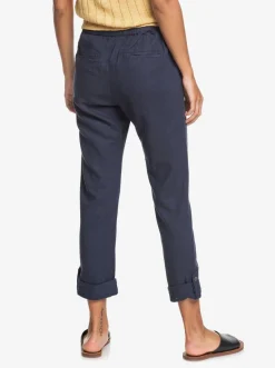 Femme Roxy On The Seashore - Pantalon Cargo En Lin Pour Femme