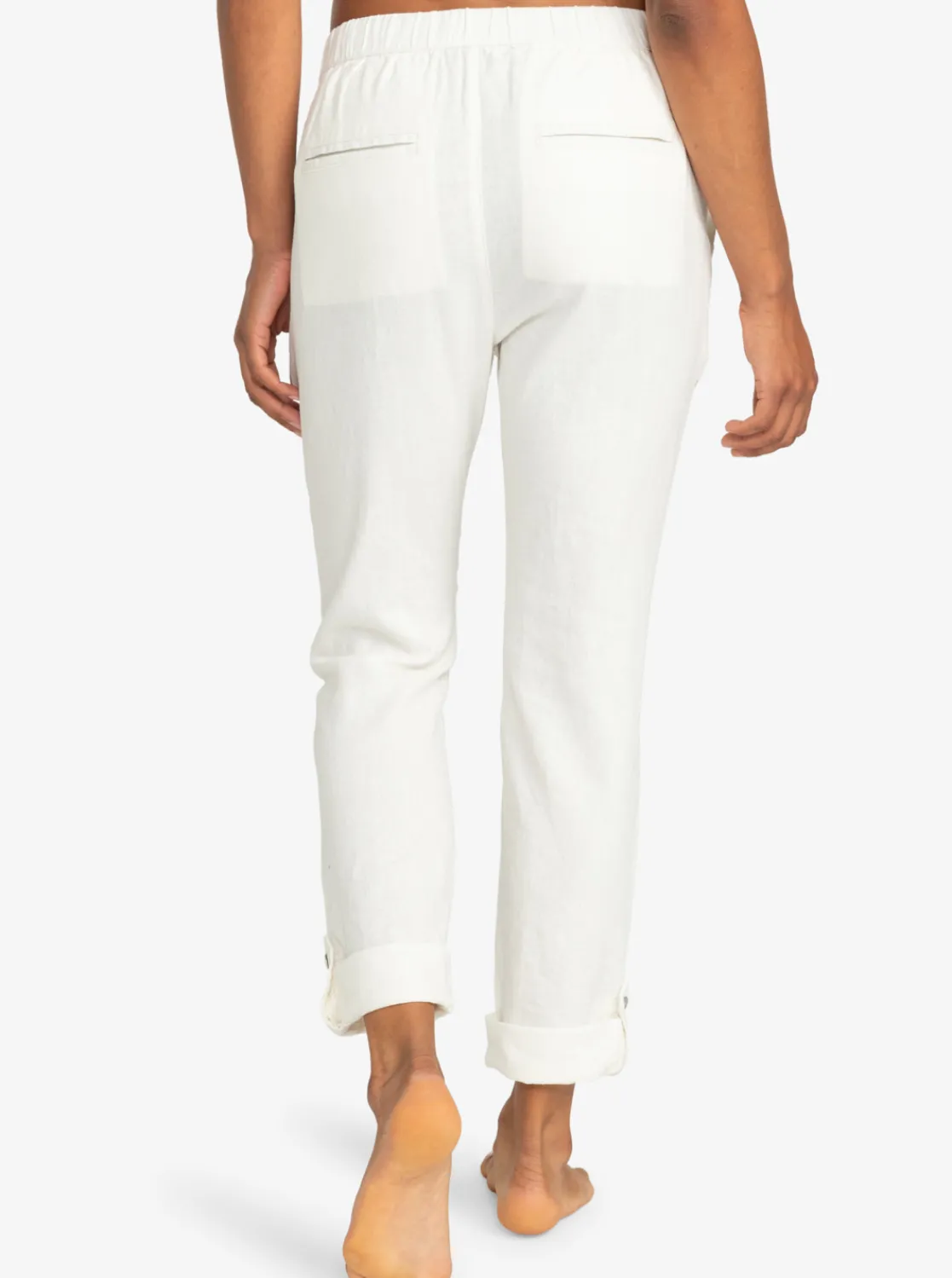 Femme Roxy On The Seashore - Pantalon Cargo En Lin Pour Femme