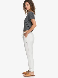 Femme Roxy On The Seashore - Pantalon Cargo En Lin Pour Femme