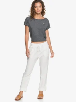 Femme Roxy On The Seashore - Pantalon Cargo En Lin Pour Femme