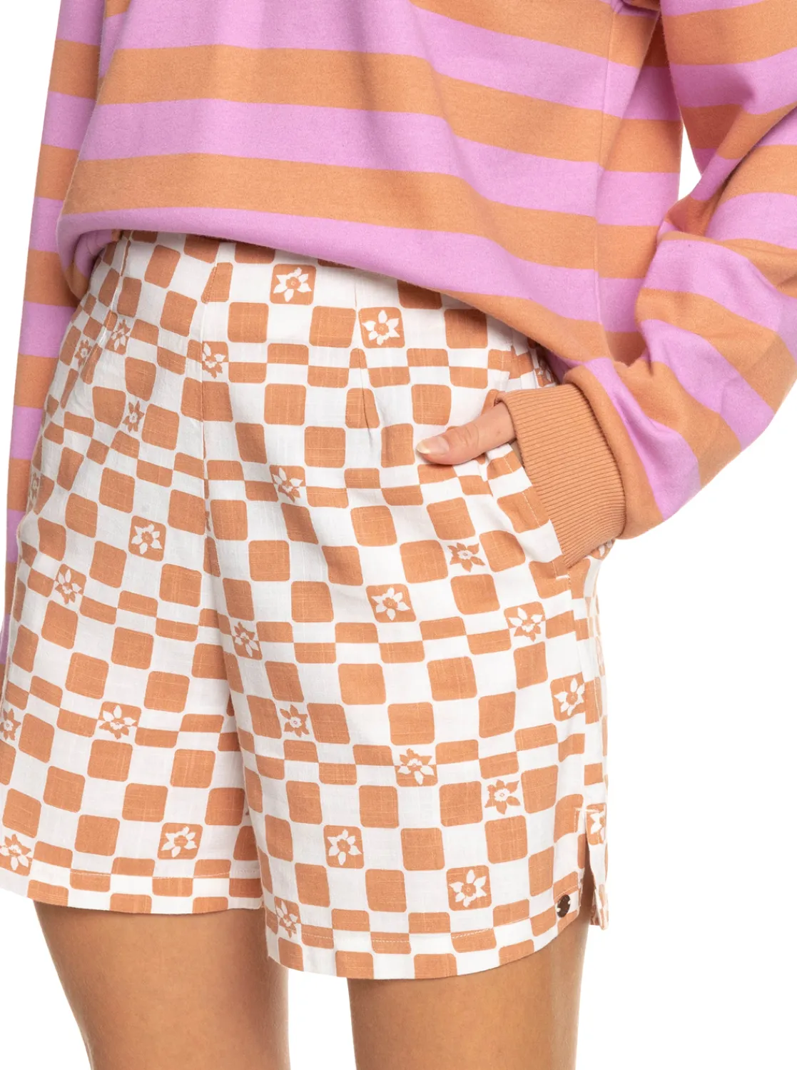 Femme Roxy Over The Sun Check - Short Leger Pour Femme
