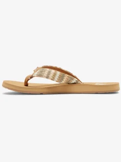 Femme Roxy Porto Raffia - Tongs Pour Femme