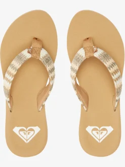 Femme Roxy Porto Raffia - Tongs Pour Femme