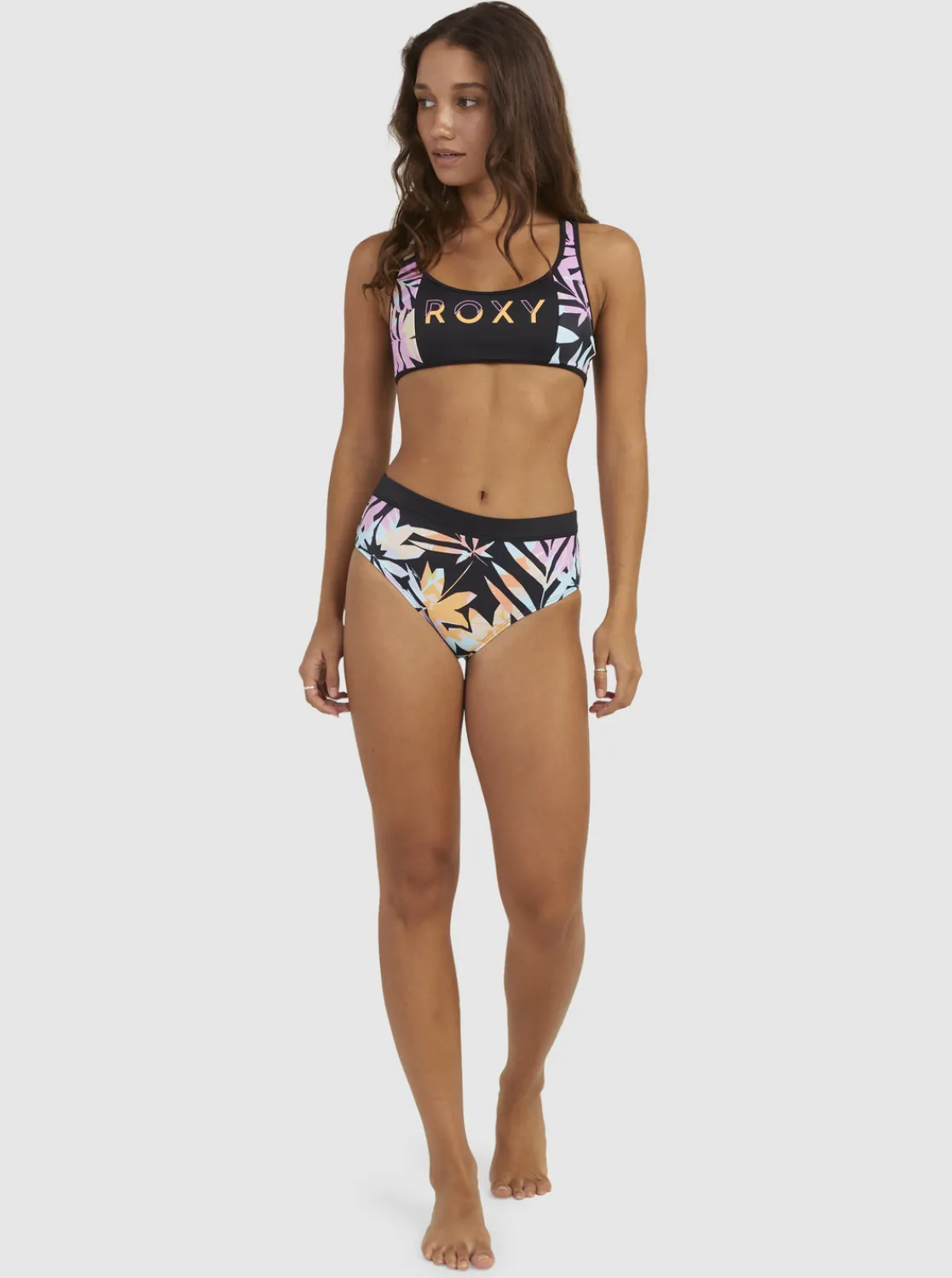 Femme Roxy Active - Bas De Bikini Taille Mi-Haute Pour Femme