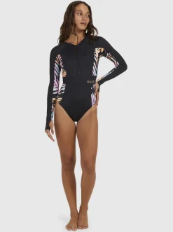 Femme Roxy Active - Maillot Une Piece Manches Longues Pour Femme
