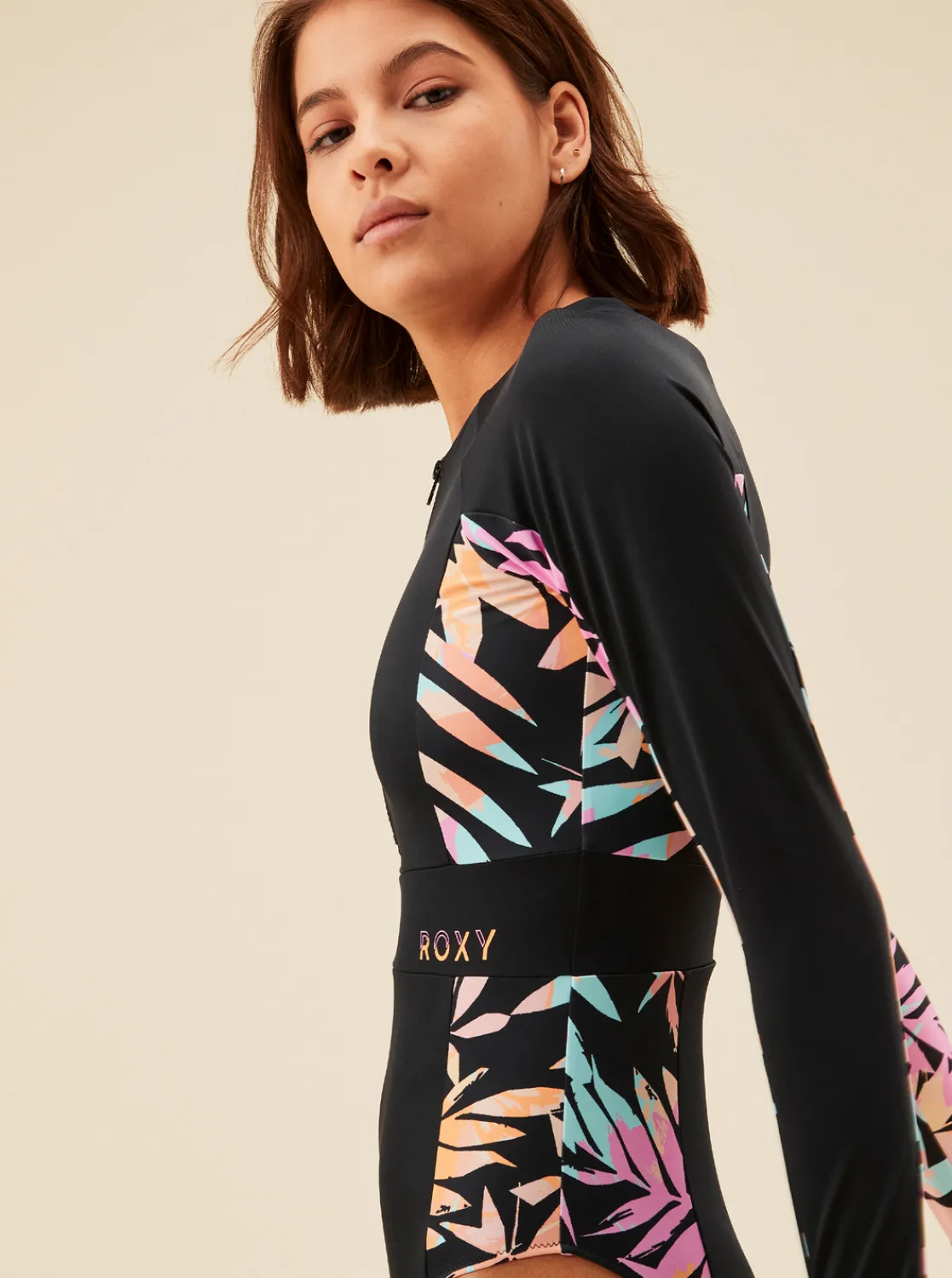 Femme Roxy Active - Maillot Une Piece Manches Longues Pour Femme