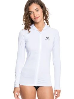 Femme Roxy Essentials - Lycra Manches Longues Zippe Avec Capuche Upf 50 Pour Femme