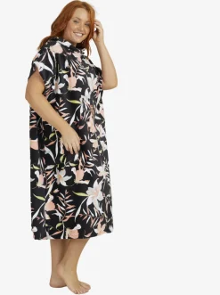 Femme Roxy Stay Magical Printed - Poncho De Surf A Capuche