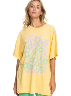 Femme Roxy Sweet Flowers - T-Shirt Coupe Boyfriend Oversize Pour Femme