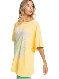 Femme Roxy Sweet Flowers - T-Shirt Coupe Boyfriend Oversize Pour Femme