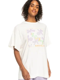 Femme Roxy Sweet Flowers - T-Shirt Coupe Boyfriend Oversize Pour Femme
